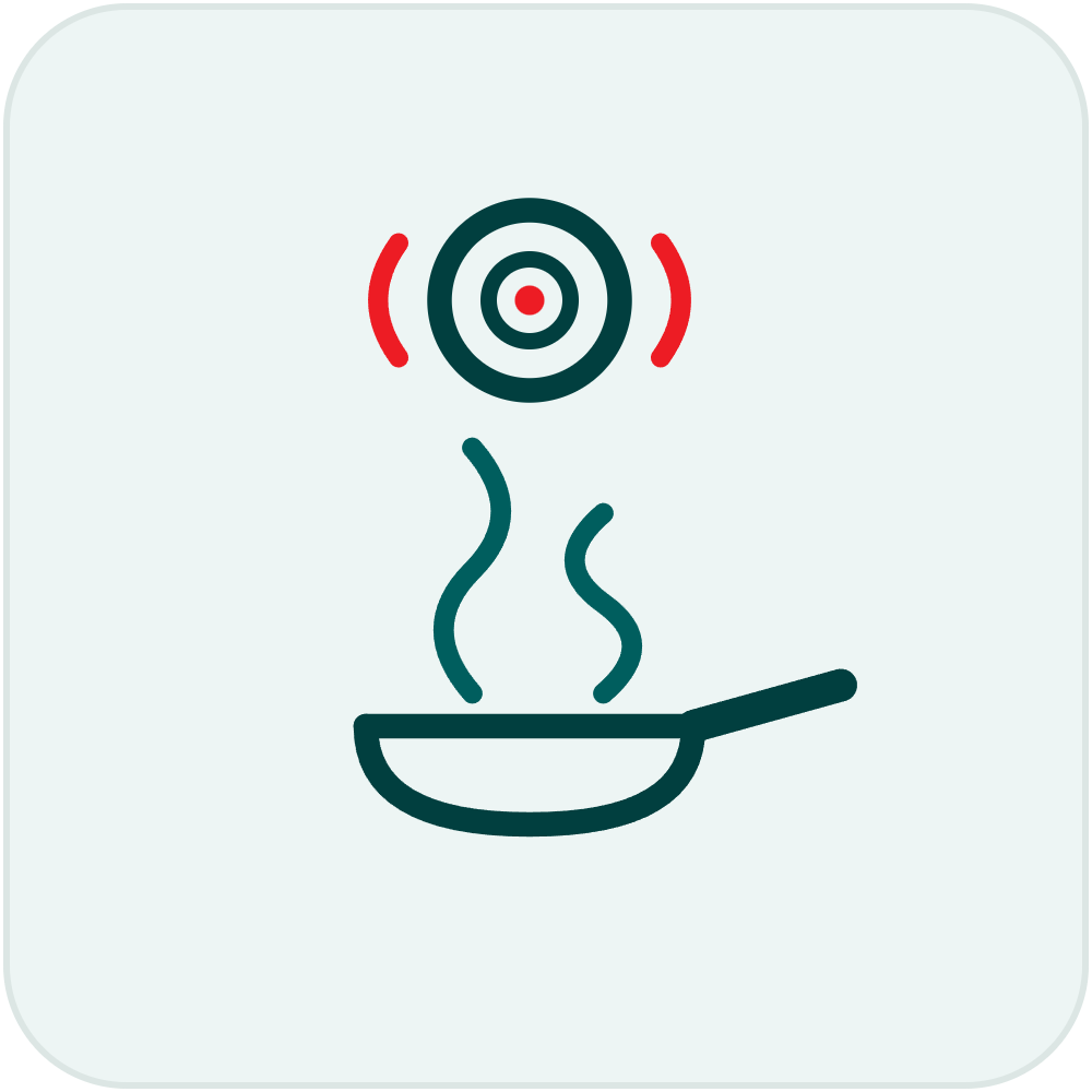 Why does my alarm go off when I cook or shower?