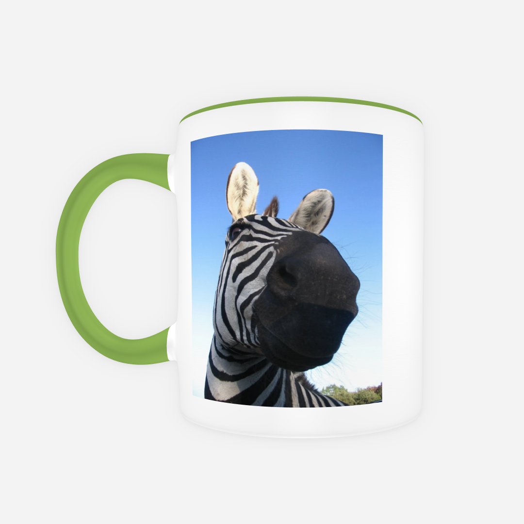 11.oz Ceramic mug, zebra & giraffe