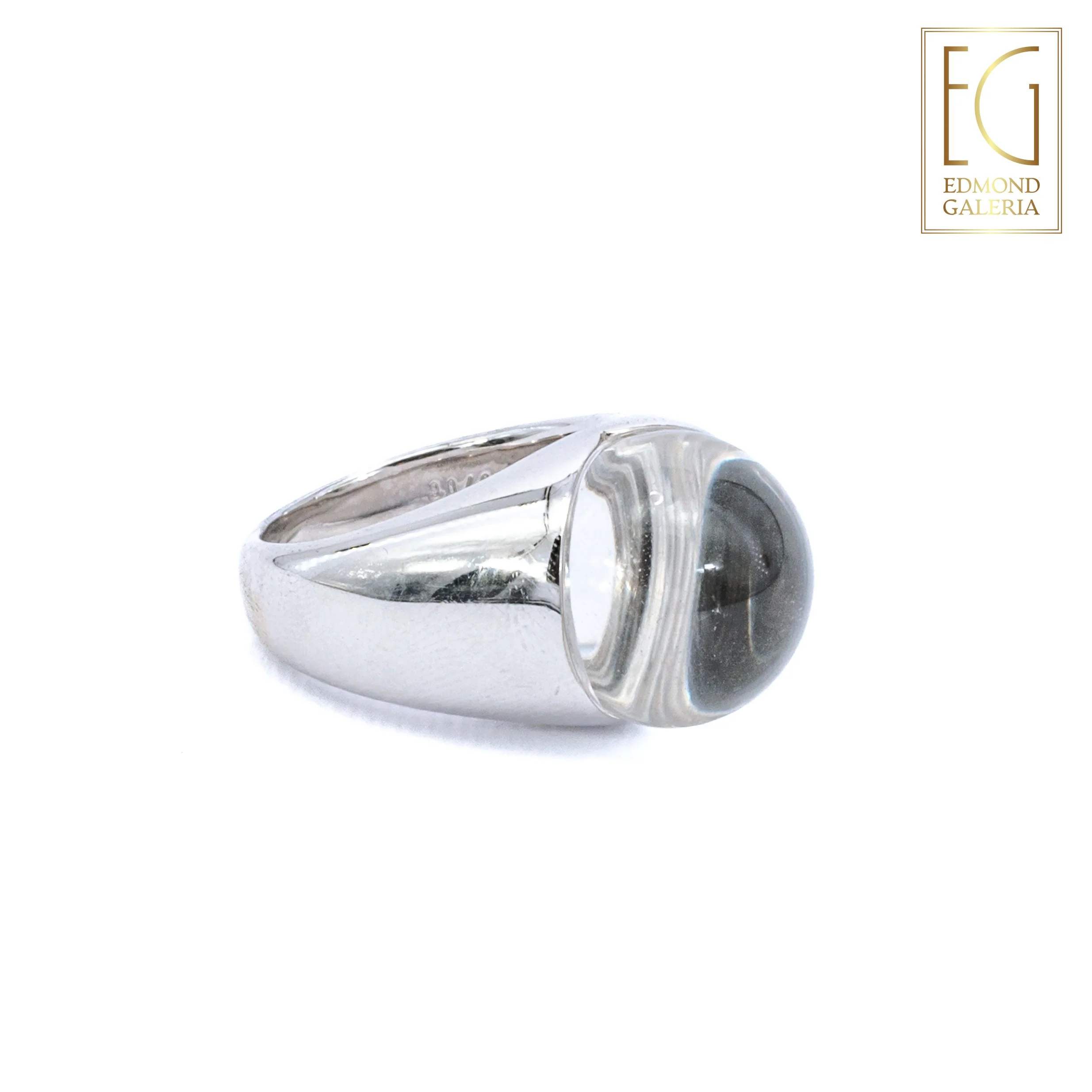 Inel Mauboussin Illusion din aur alb, decorat cu diamant și cristal de stâncă