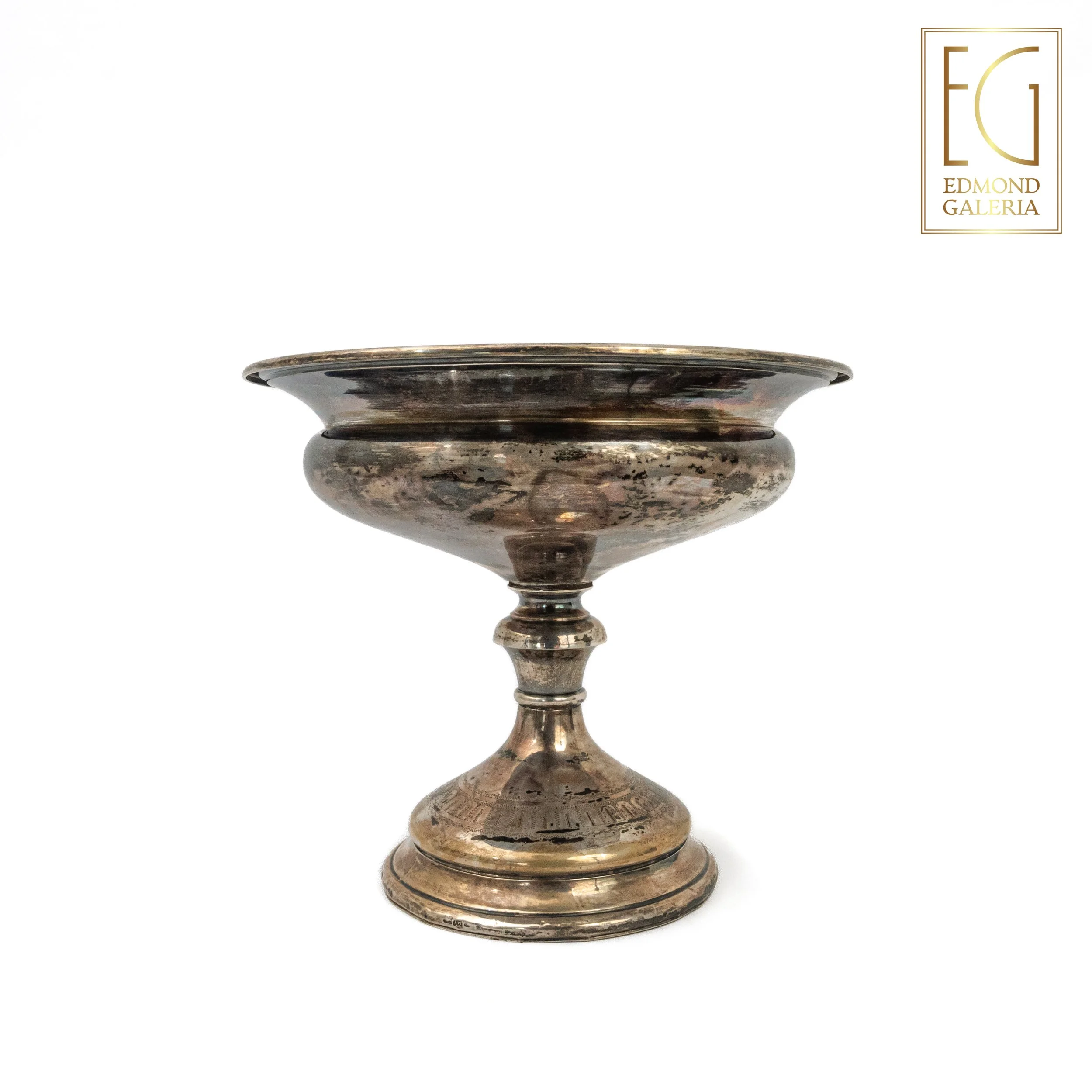 Fructieră/Tazza din argint, cu decor gravat, posibil atelier Austro-Ungar, începutul sec. XX