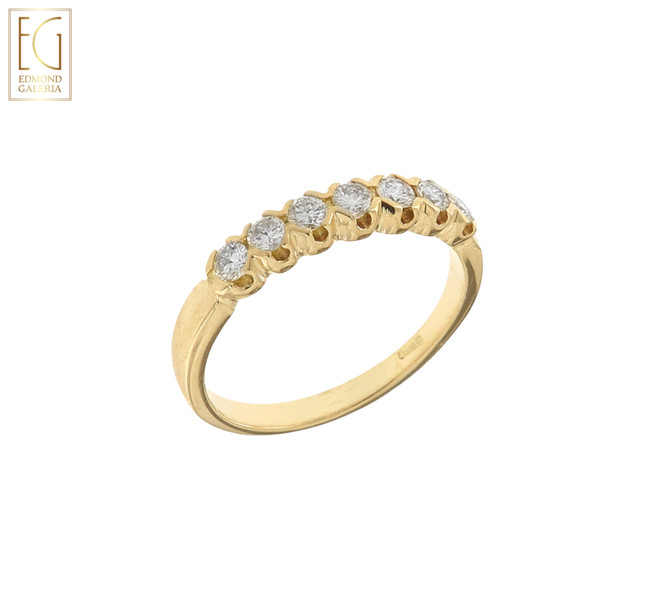 Inel din aur, decorat cu diamante, atelier Alessandria, Italia