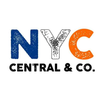 NYC Central & Co. logo with distressed style text in blue, black, and orange.