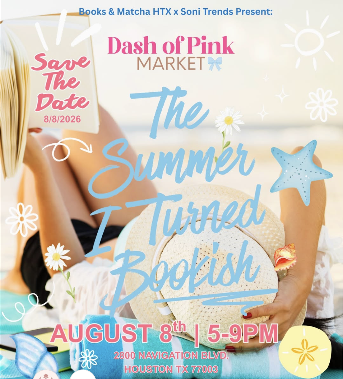 dash of pink- the summer i turned bookish market 