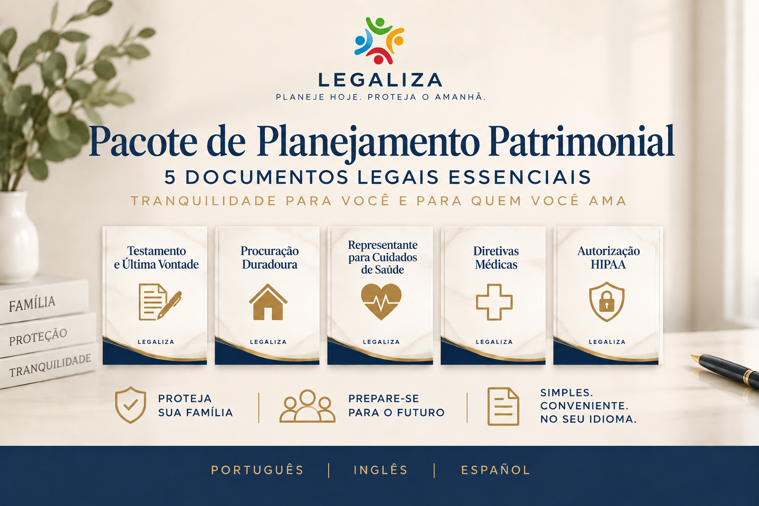 Pacote de Planejamento Patrimonial – 5 Documentos Jurídicos Essenciais