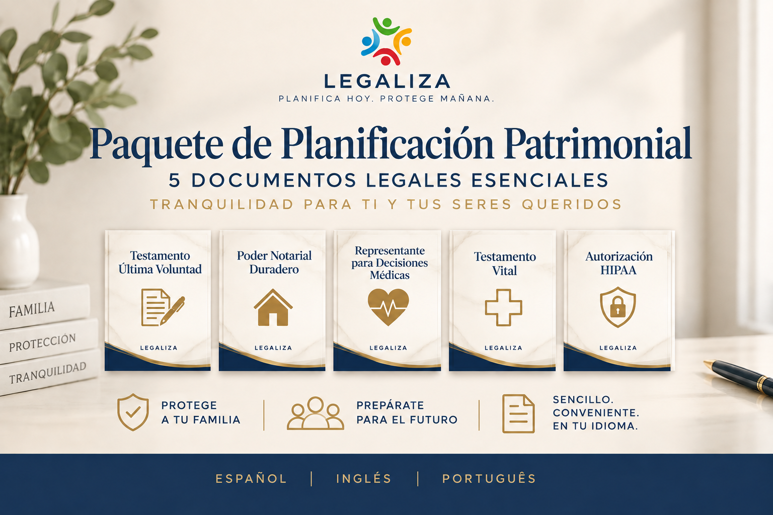 Paquete de Planificación Patrimonial: 5 Documentos Legales Esenciales