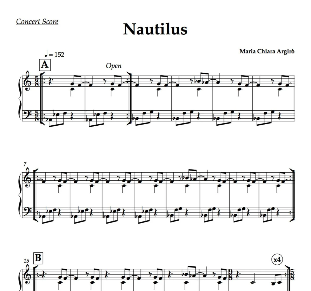 Music Sheet from Hidden Seas. Including Nautilus, To The Sea, Beneath The Surface and Wandering Iceberg.  Available in Concert Score printed on 120gsm recycled paper.  *Signed copies available upon request*