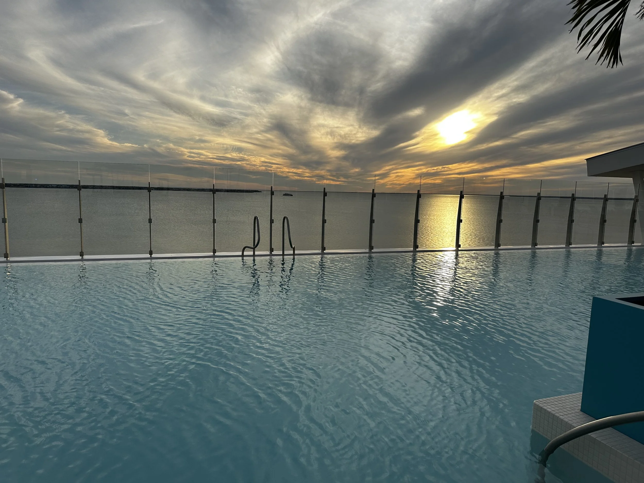 Infinity pool overlooking the ocean