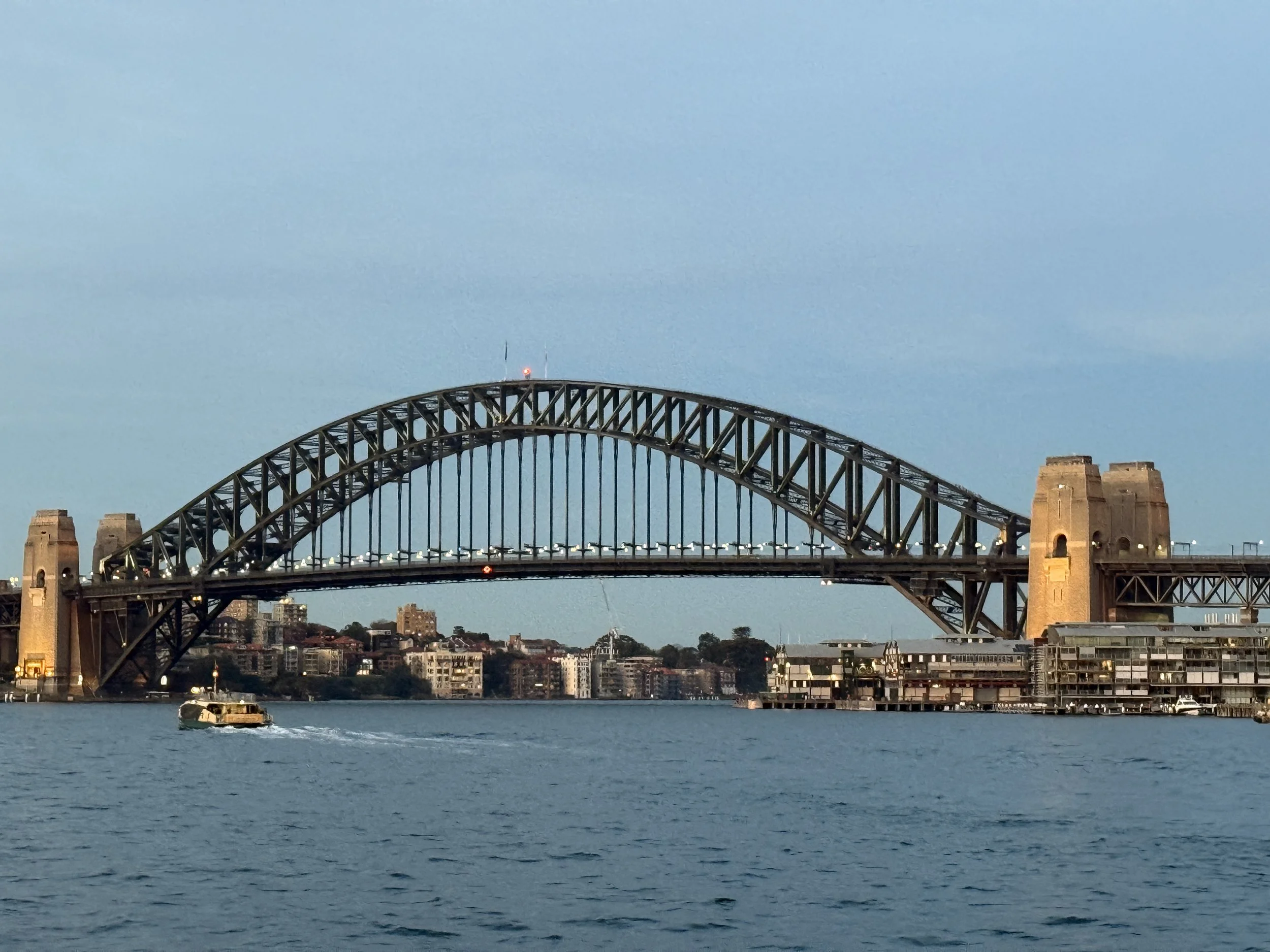 Sydney Bridge across the water