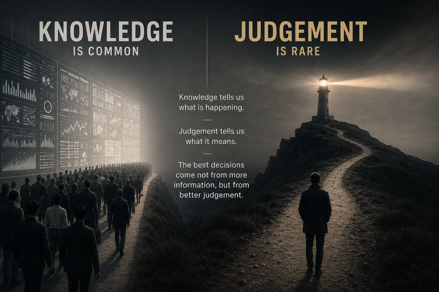 Knowledge Is Common. Judgement Is Rare.