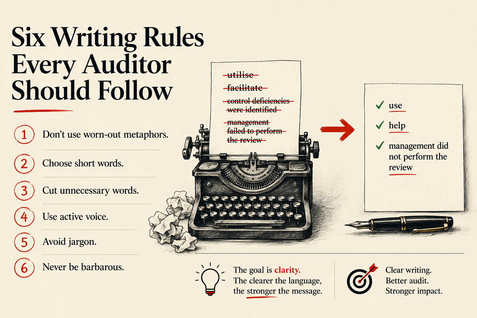 Six Writing Rules Every Auditor Should Follow