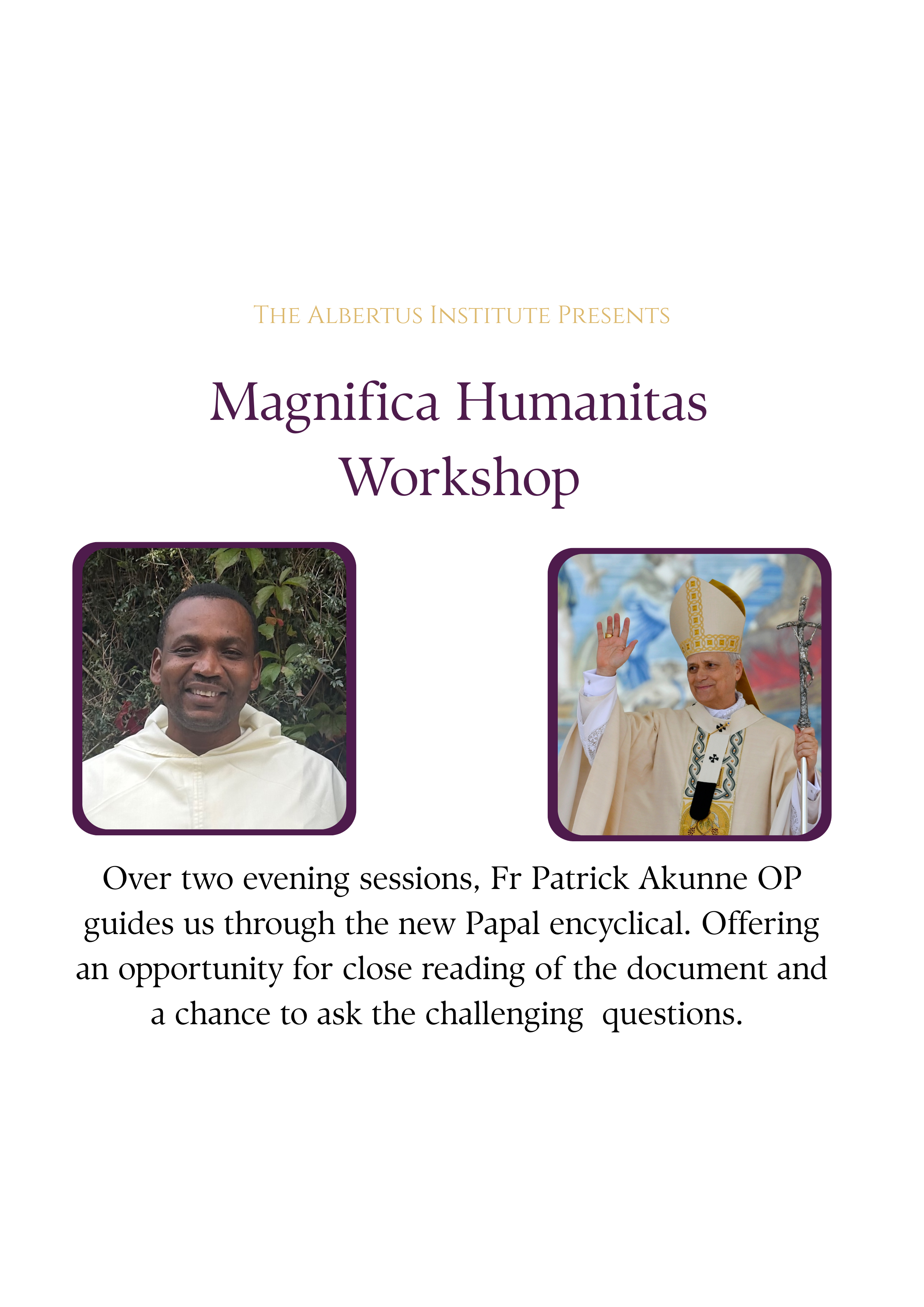 Magnifica Humanitas Workshop