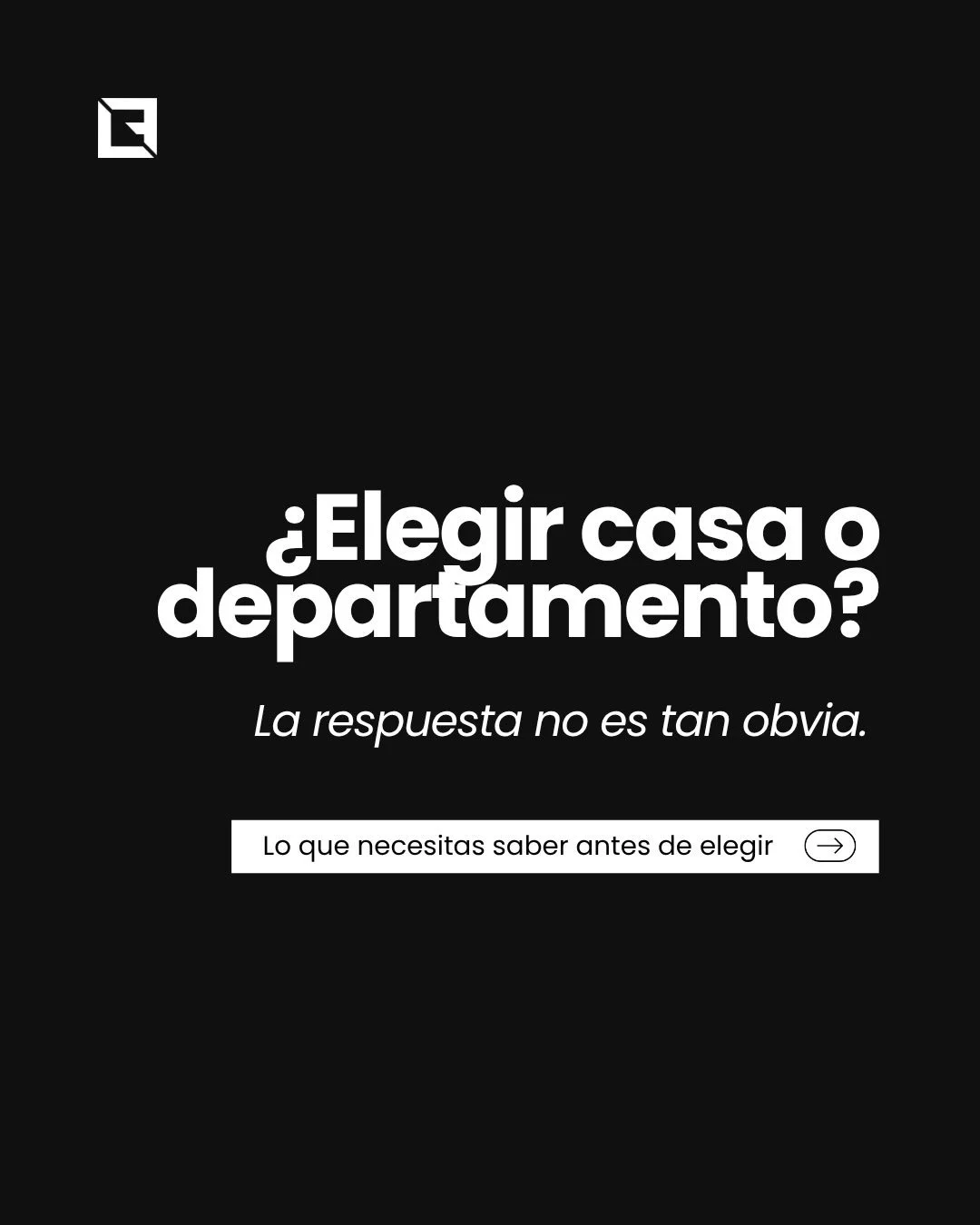 Cuando pensamos en el pr&oacute;ximo hogar de una familia, muchas veces la respuesta autom&aacute;tica es:
&ldquo;Necesitamos una casa.&rdquo;
Y puede ser verdad.

Pero tambi&eacute;n vale la pena abrir la conversaci&oacute;n, no todas las familias n