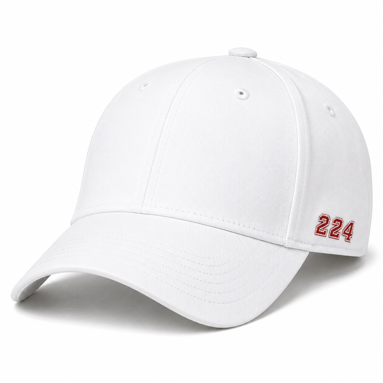 224 White Baseballcap