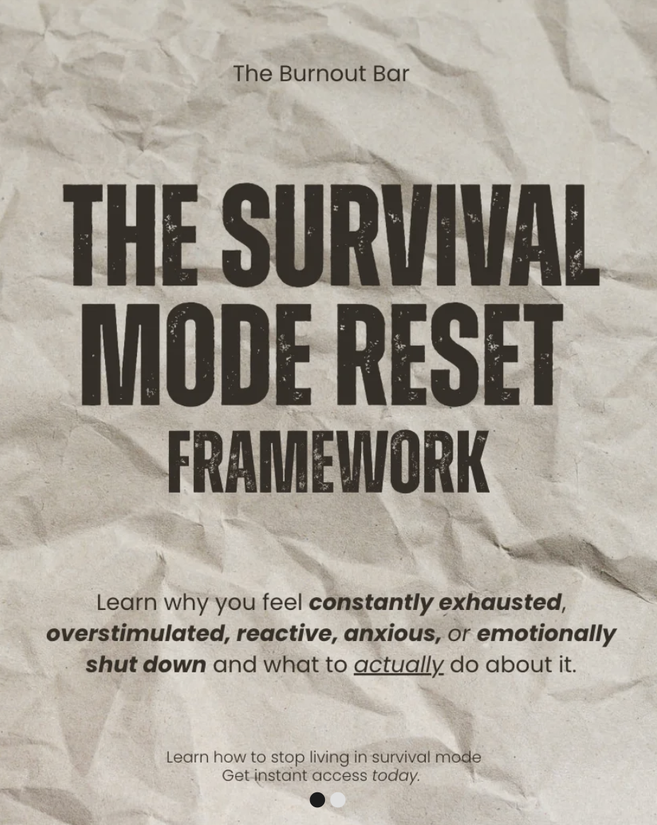 The Survival Mode RESET Framework