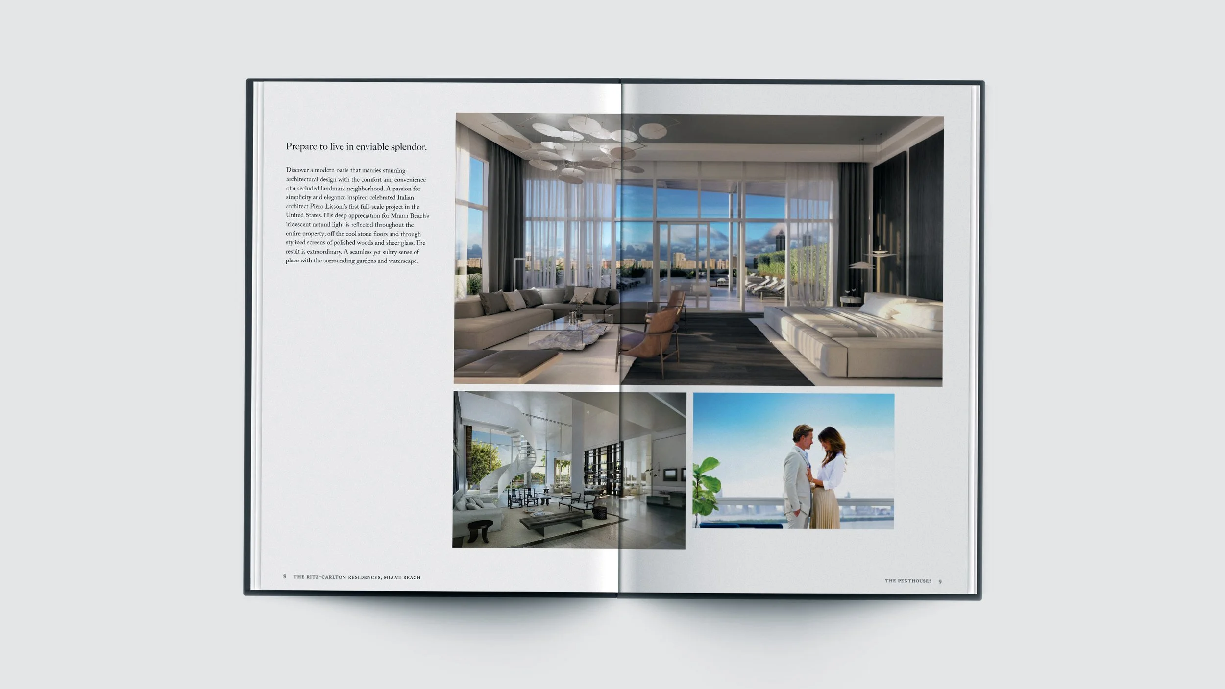 Sales brochure for The Ritz-Carlton Residences, Miami Beach.