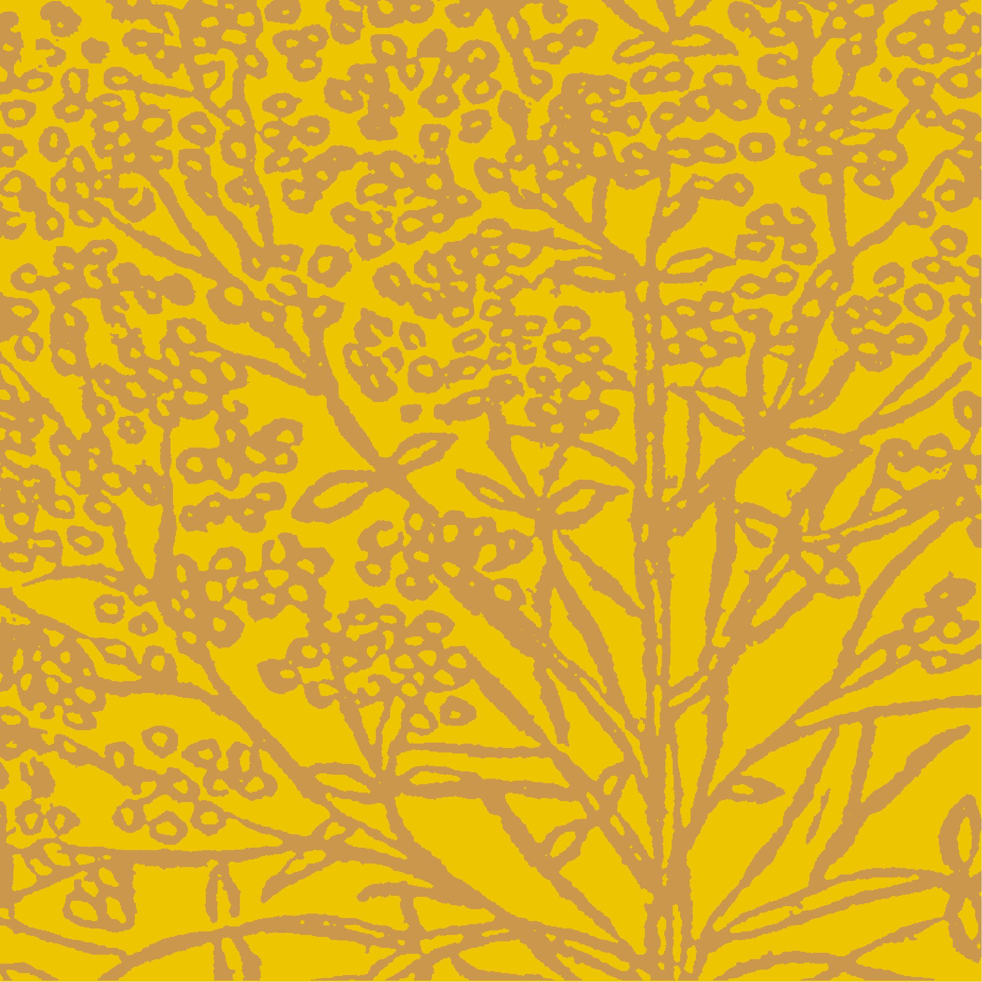 Gold floral branches on yellow from the Ai Fiori identity system.