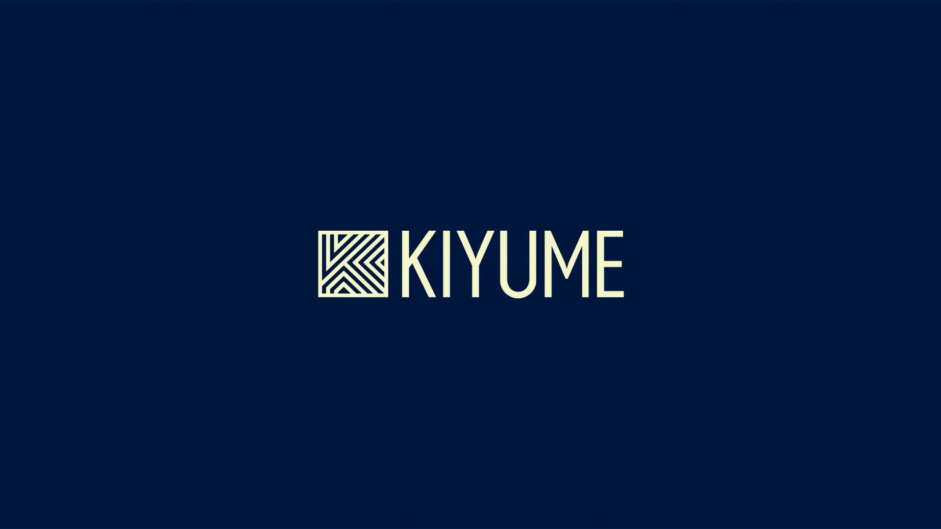 Kiyume brand identity and logo for the men’s luxury retail concept.