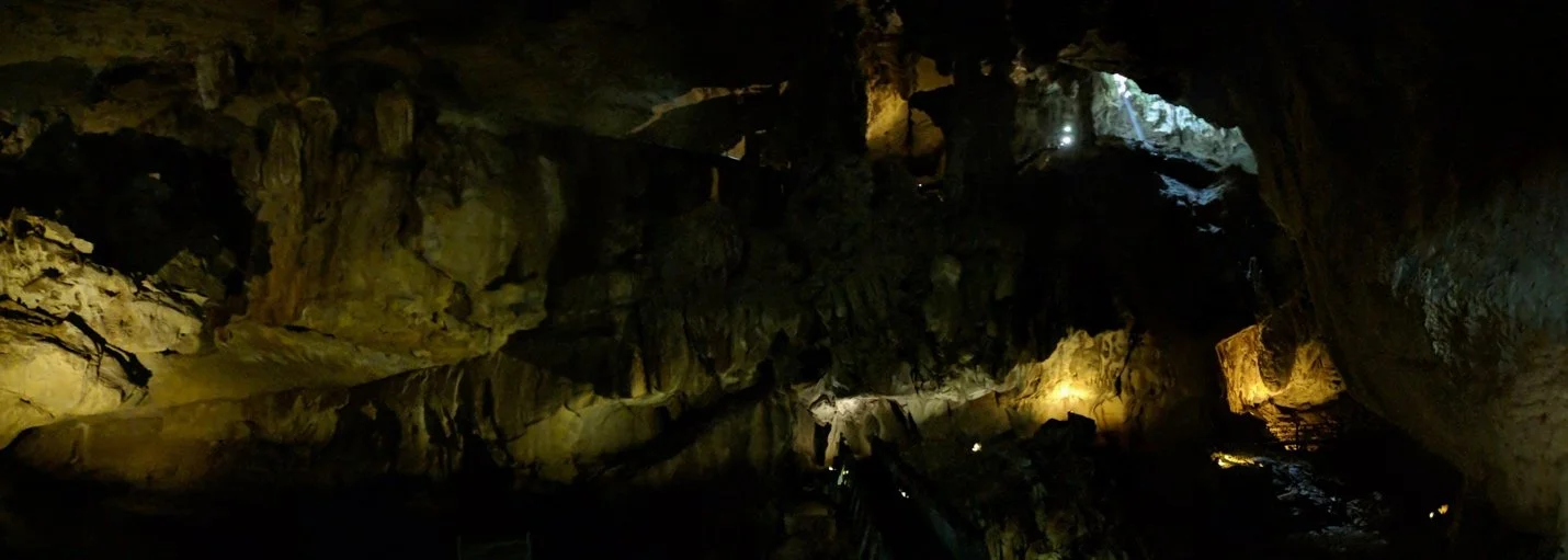Lantern-lit cavern