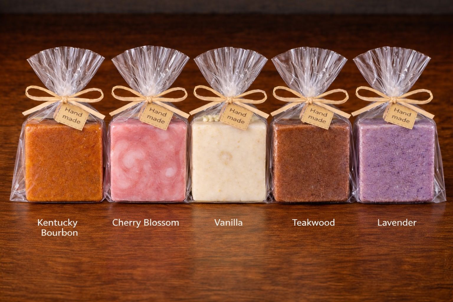 5 Custom Handmade Bars of Soap