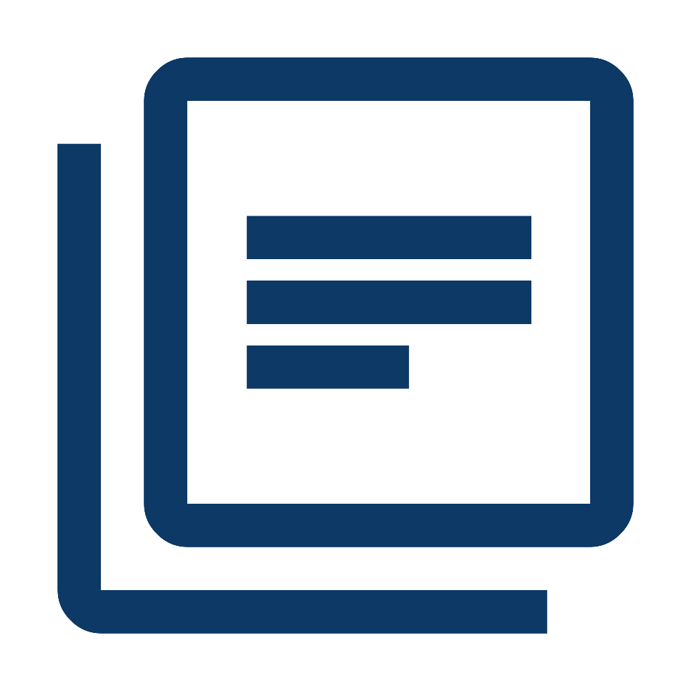 Icon of a computer monitor displaying a document or form.