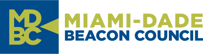 Logo of Miami-Dade Beacon Council with the MDBC initials and text
