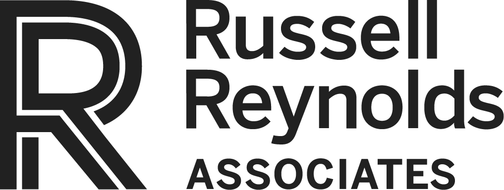 Logo for Russell Reynolds Associates with a stylized letter 'R' and the company name.