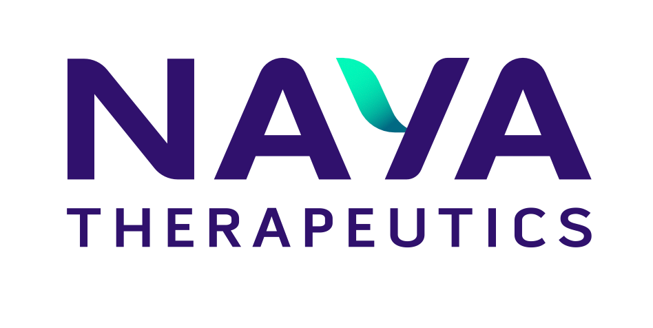 NAVA Therapeutics logo with stylized teal and blue shape integrated into the text.