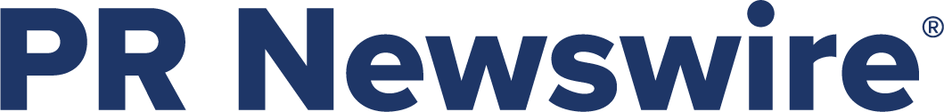 The logo of PR Newswire with blue text on a white background.