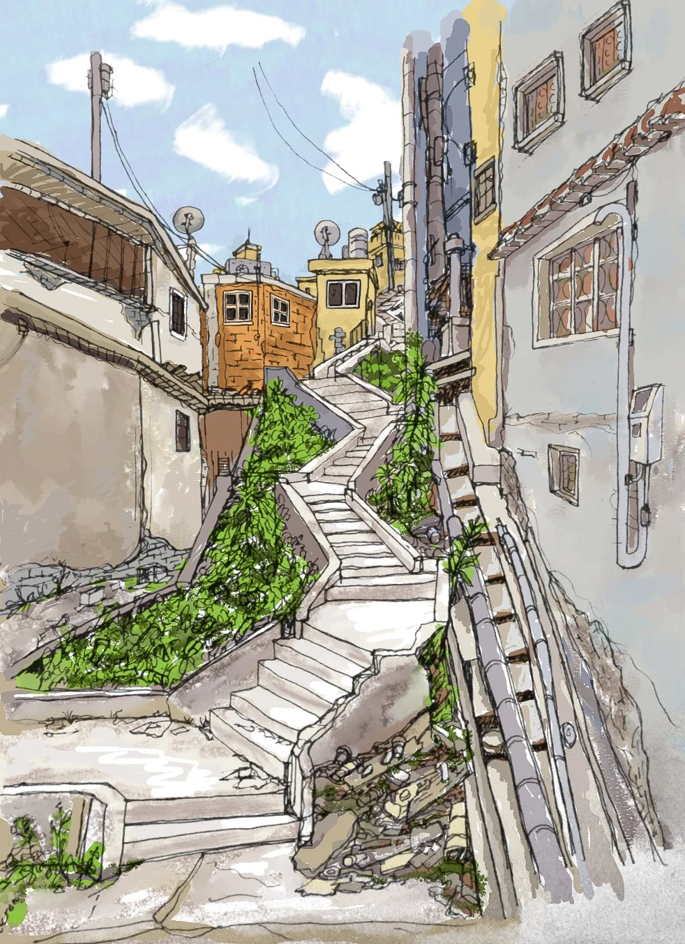 Alleyway Digital Print 8.5" x 11"