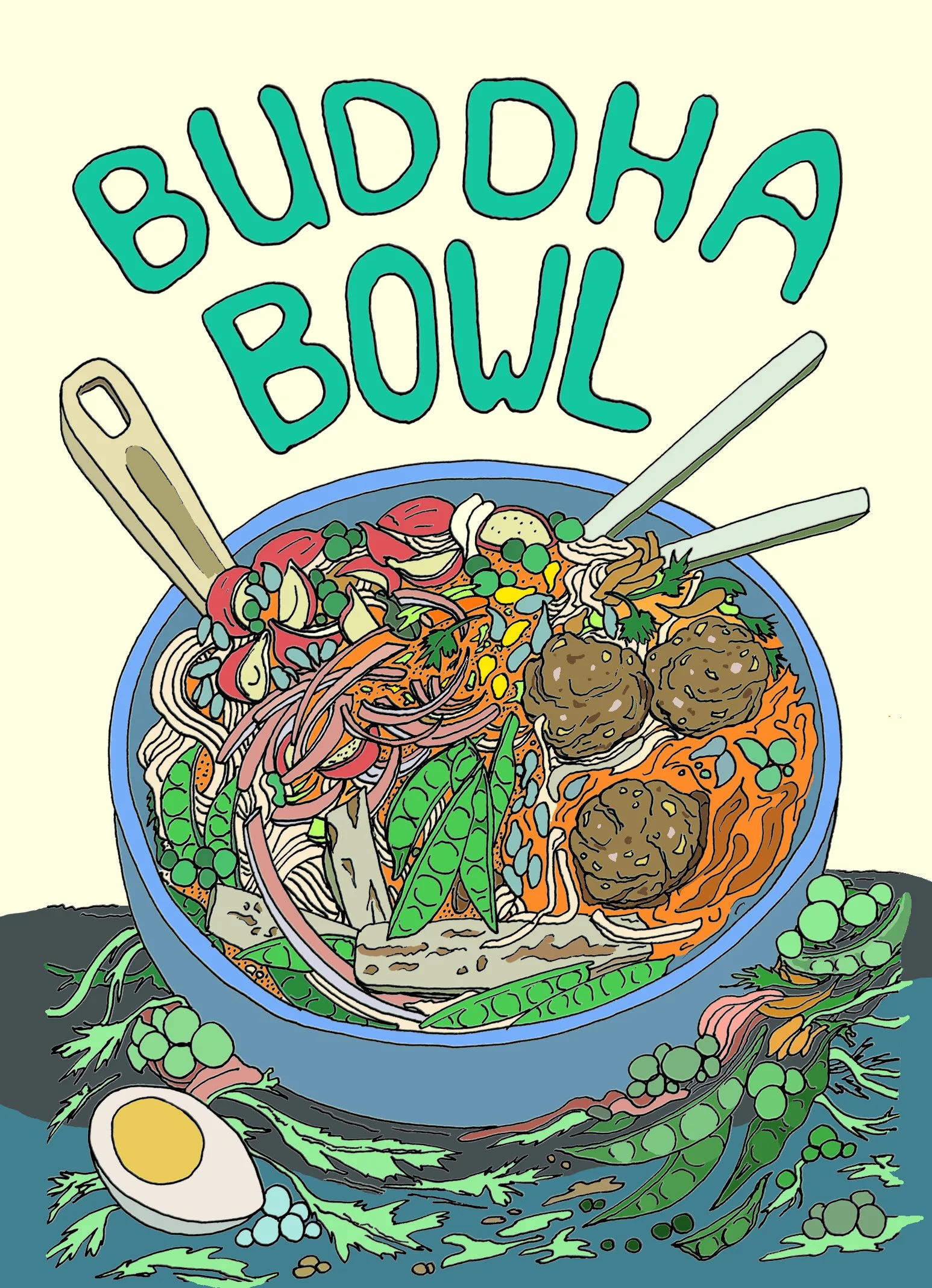 Buddha Bowl Digital Print 11" x 17"