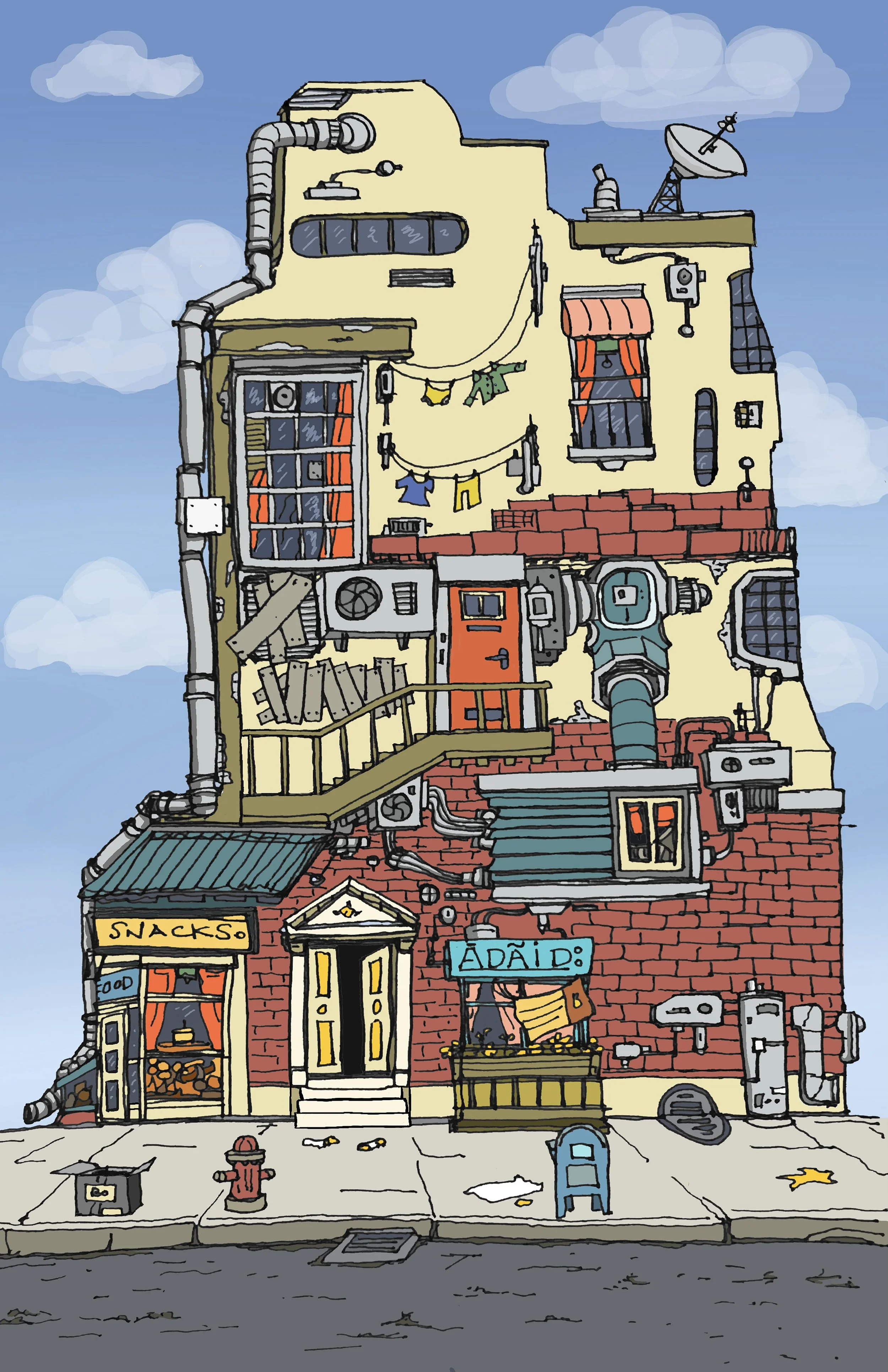 City Building Digital Print 11" x 17"