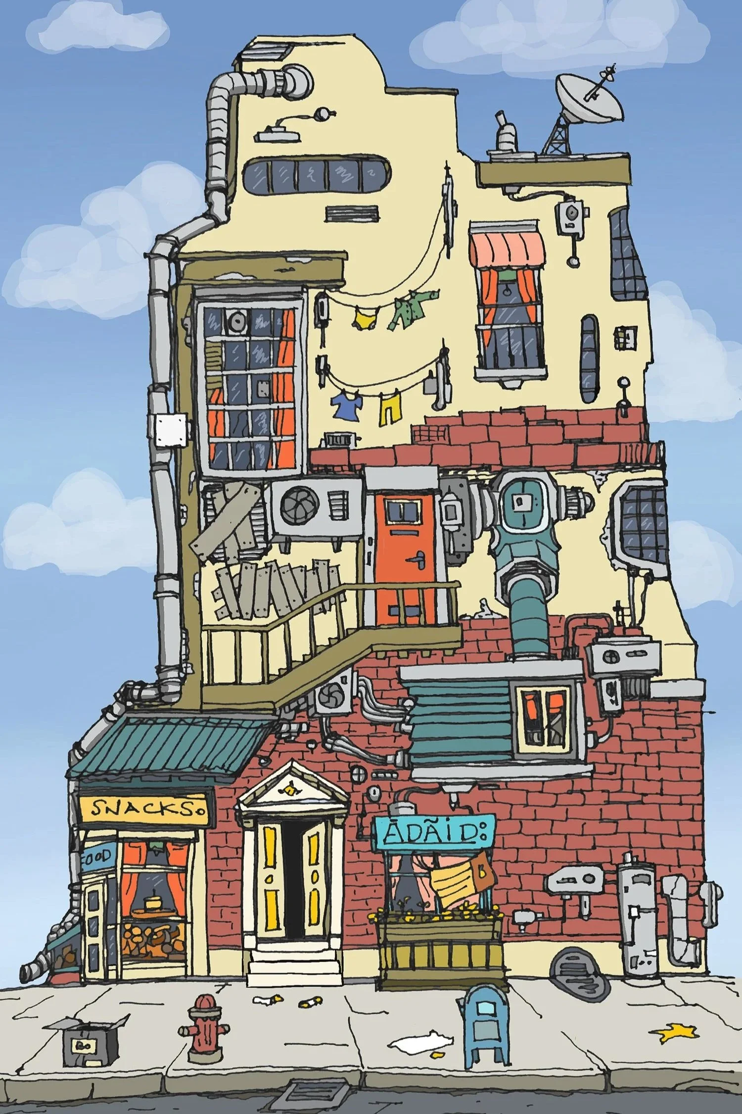 City Building Digital Print 11" x 17"