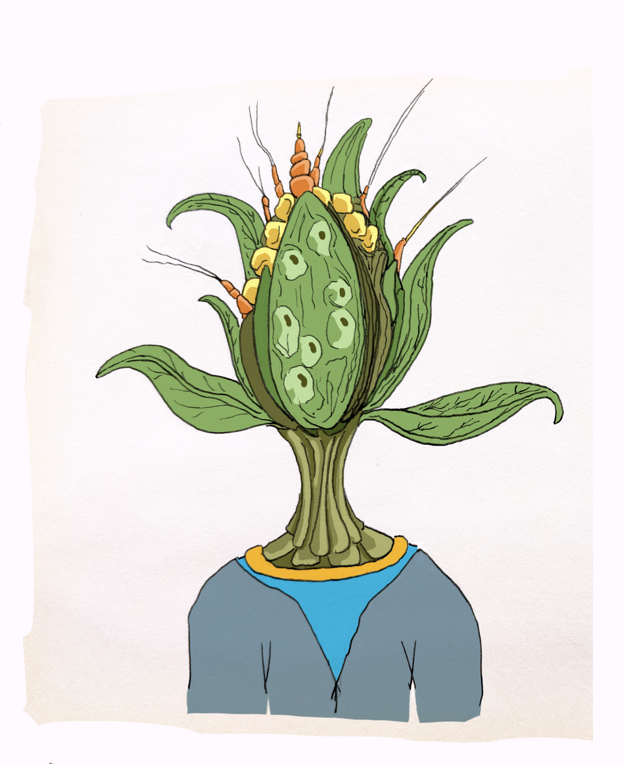 Corn Head Digital Print 8.5" x 11" (Copy)