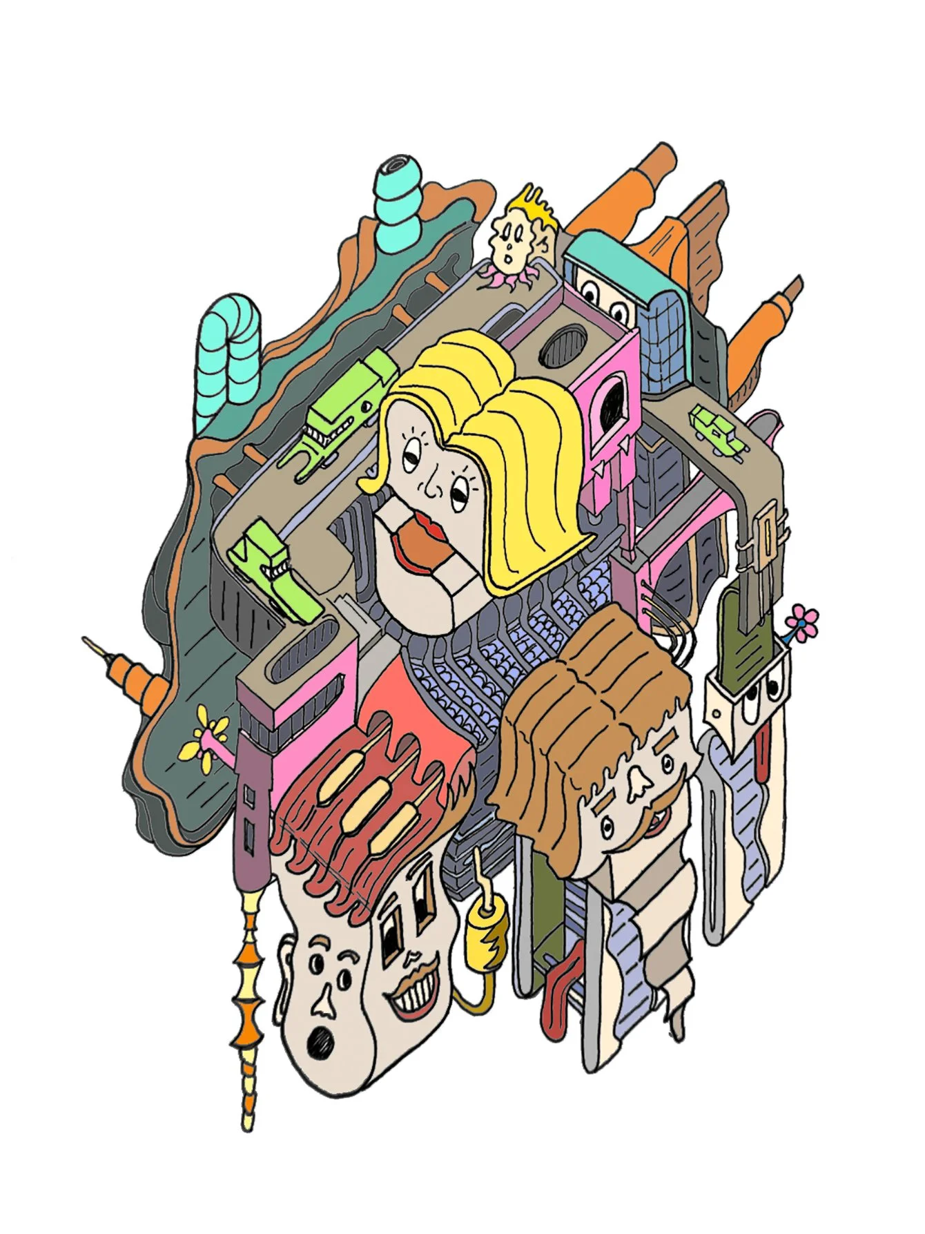 Axoland Environment Digital Print 8.5" x 11"