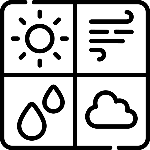 A silhouette of a person with a backpack walking up a hill under a sun.