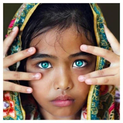 Olhos de crianças mais belos do mundo.