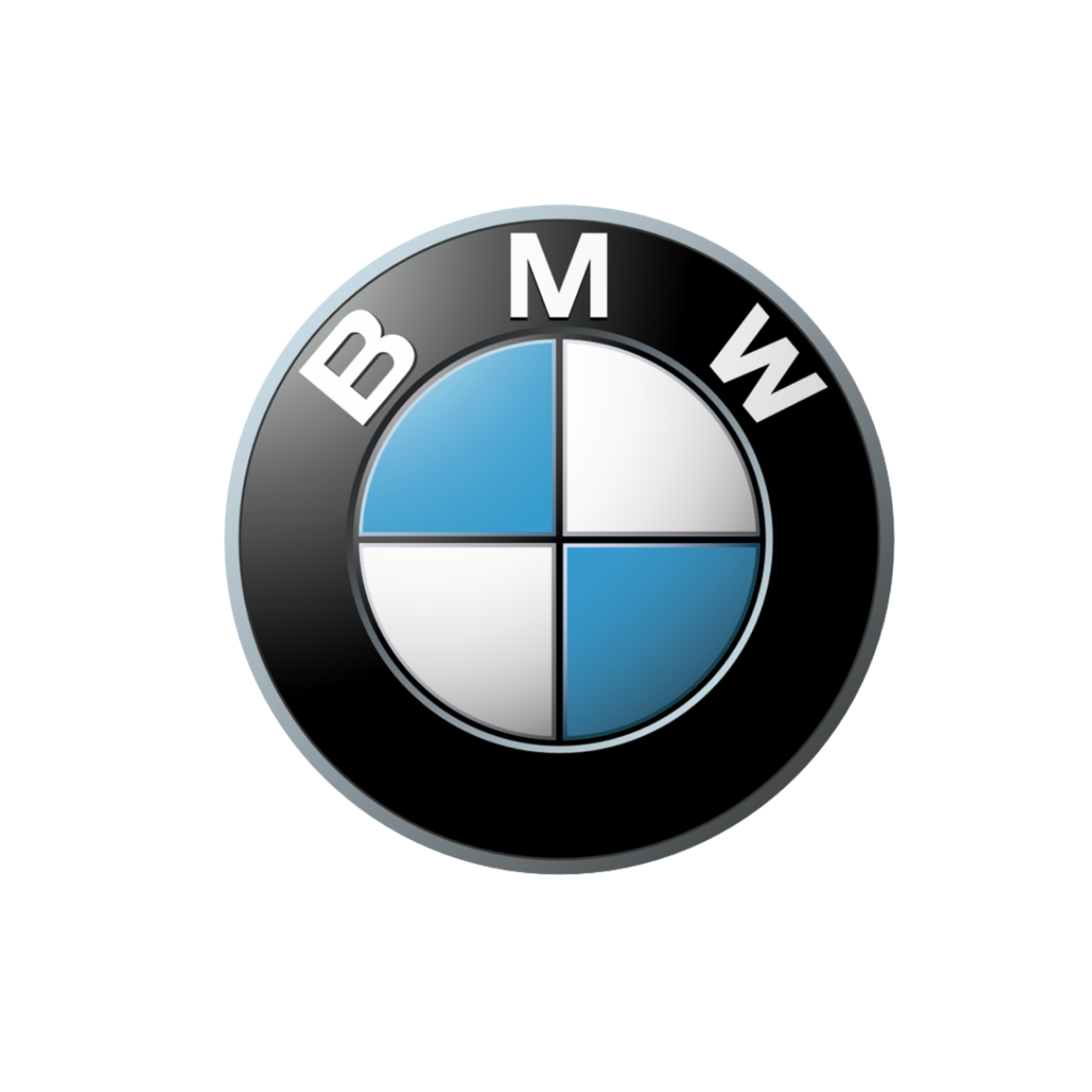 Logo della BMW con i colori bianco, blu e nero