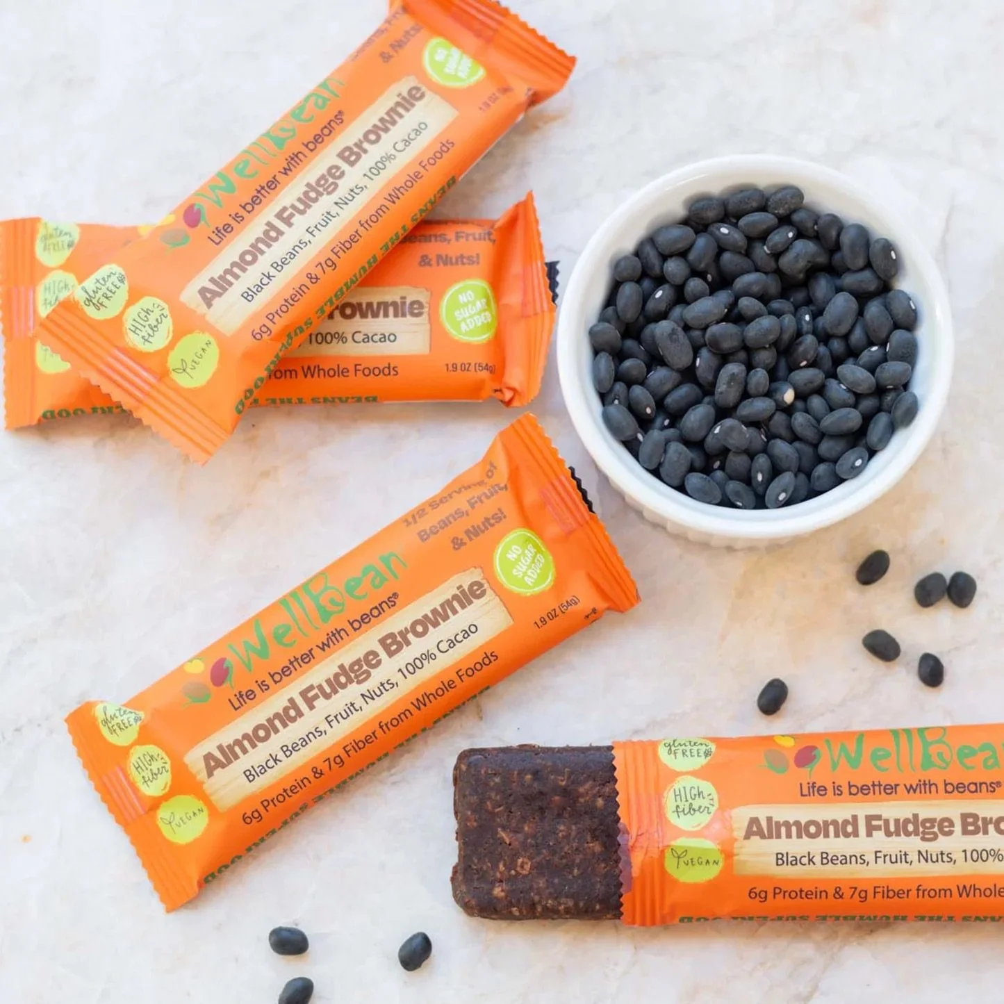 WellBean bars, muggins, and more. All made from natural ingredients.
