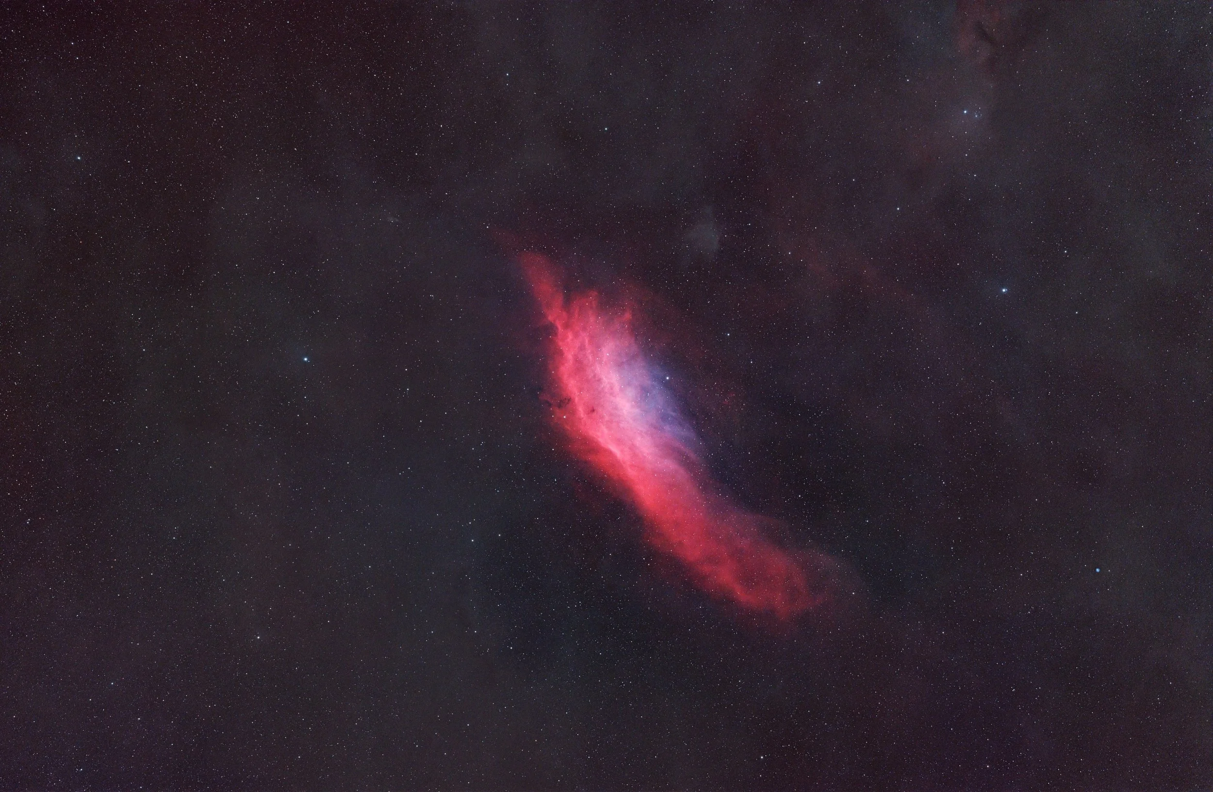 California Nebula  (Dual Narrowband Ha & Oiii)