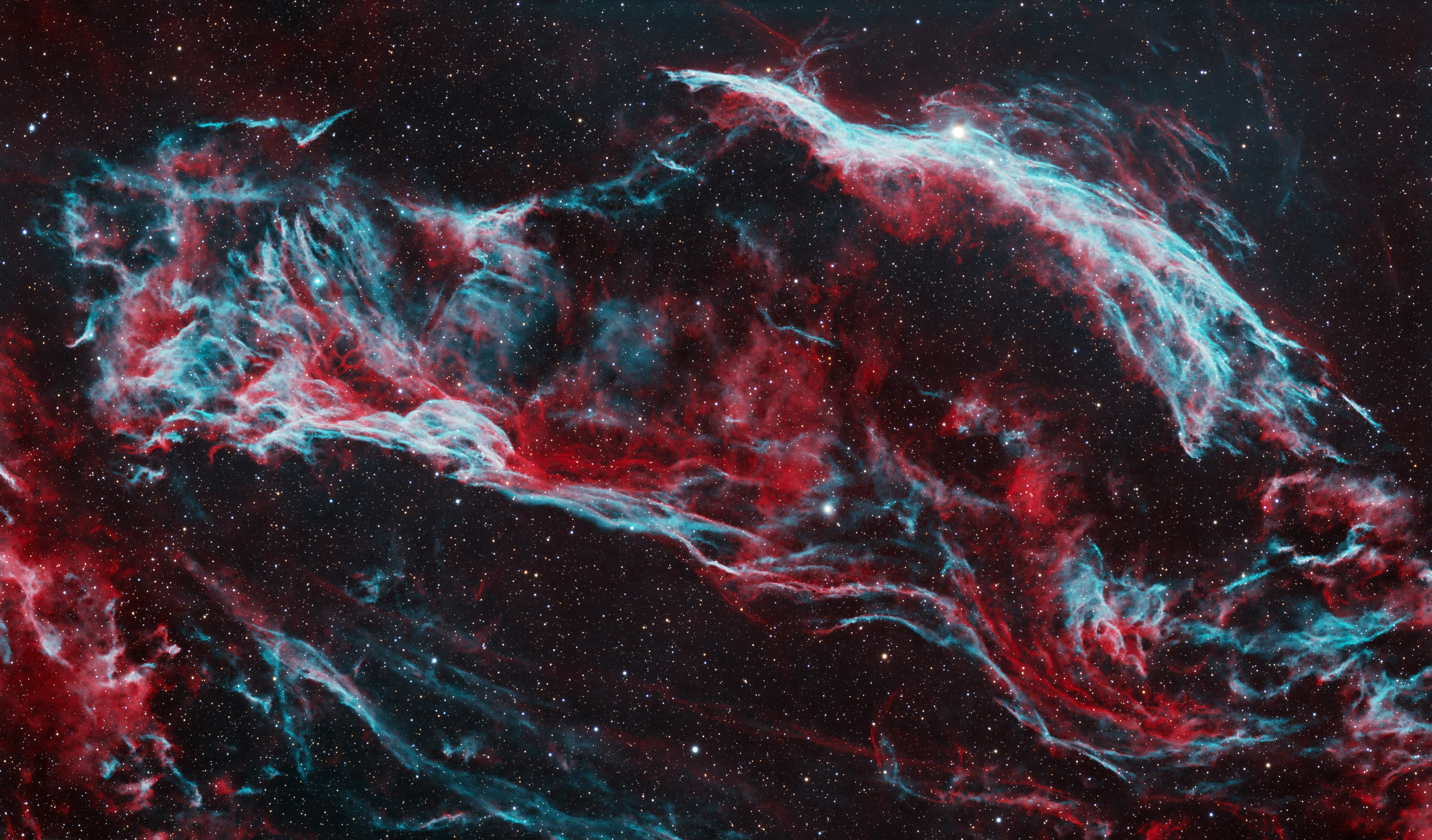 Western Veil Nebula (HOO)