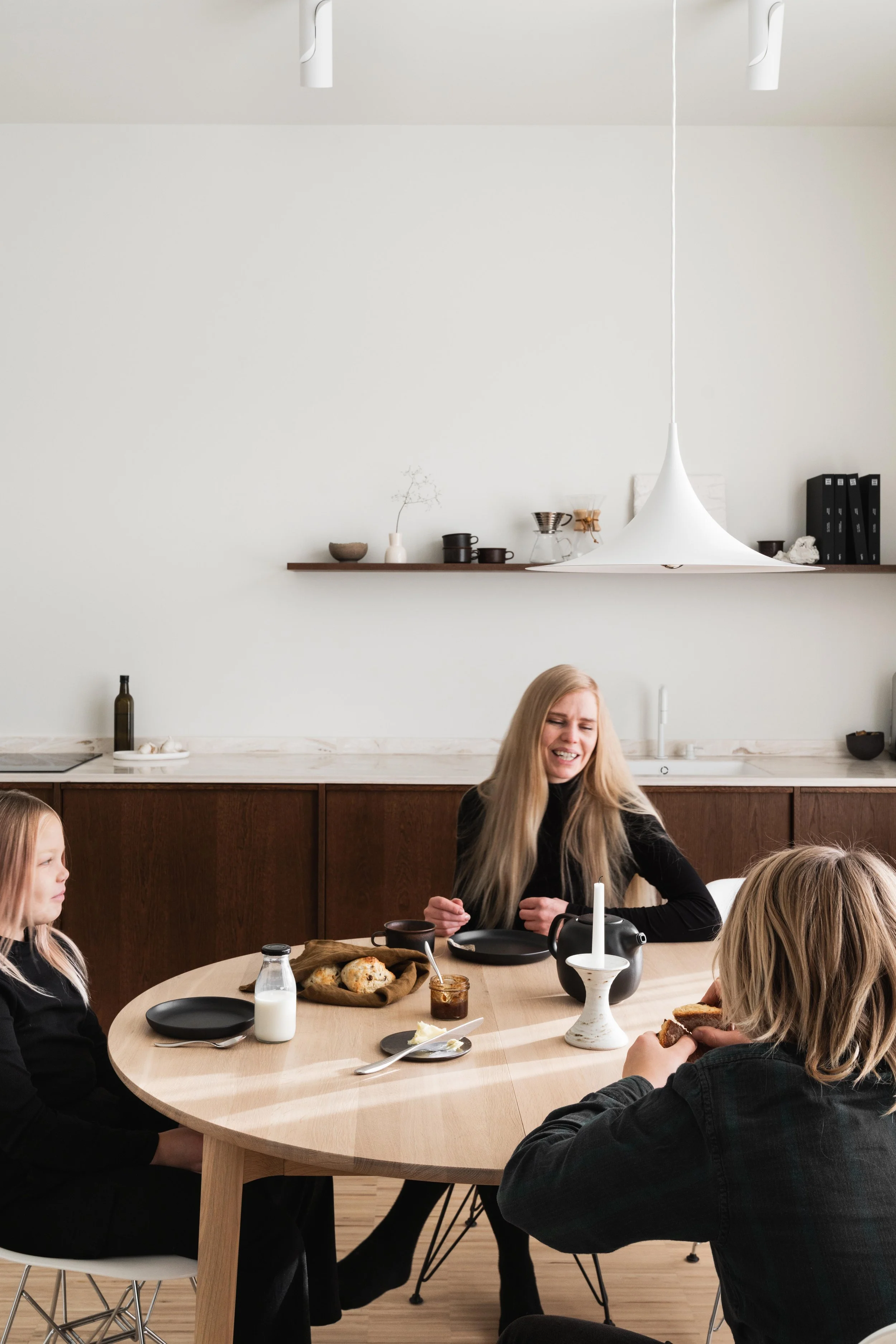Hardanger Bestikk packaging styled on a kitchen surface, styling by Catrine Svellingen