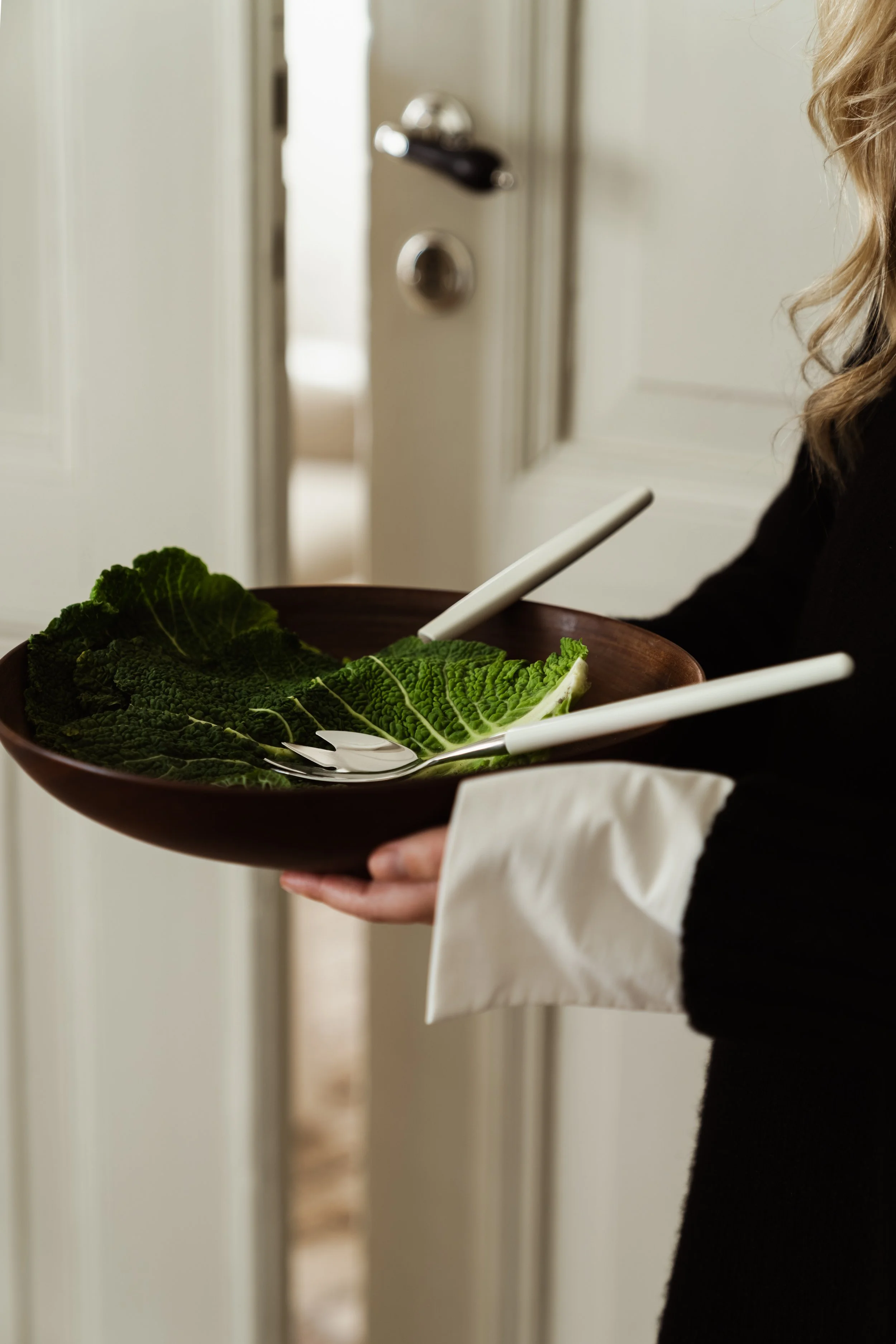 Skaugum of Norway handcrafted cutlery in a calm tabletop composition, styling Catrine Svellingen