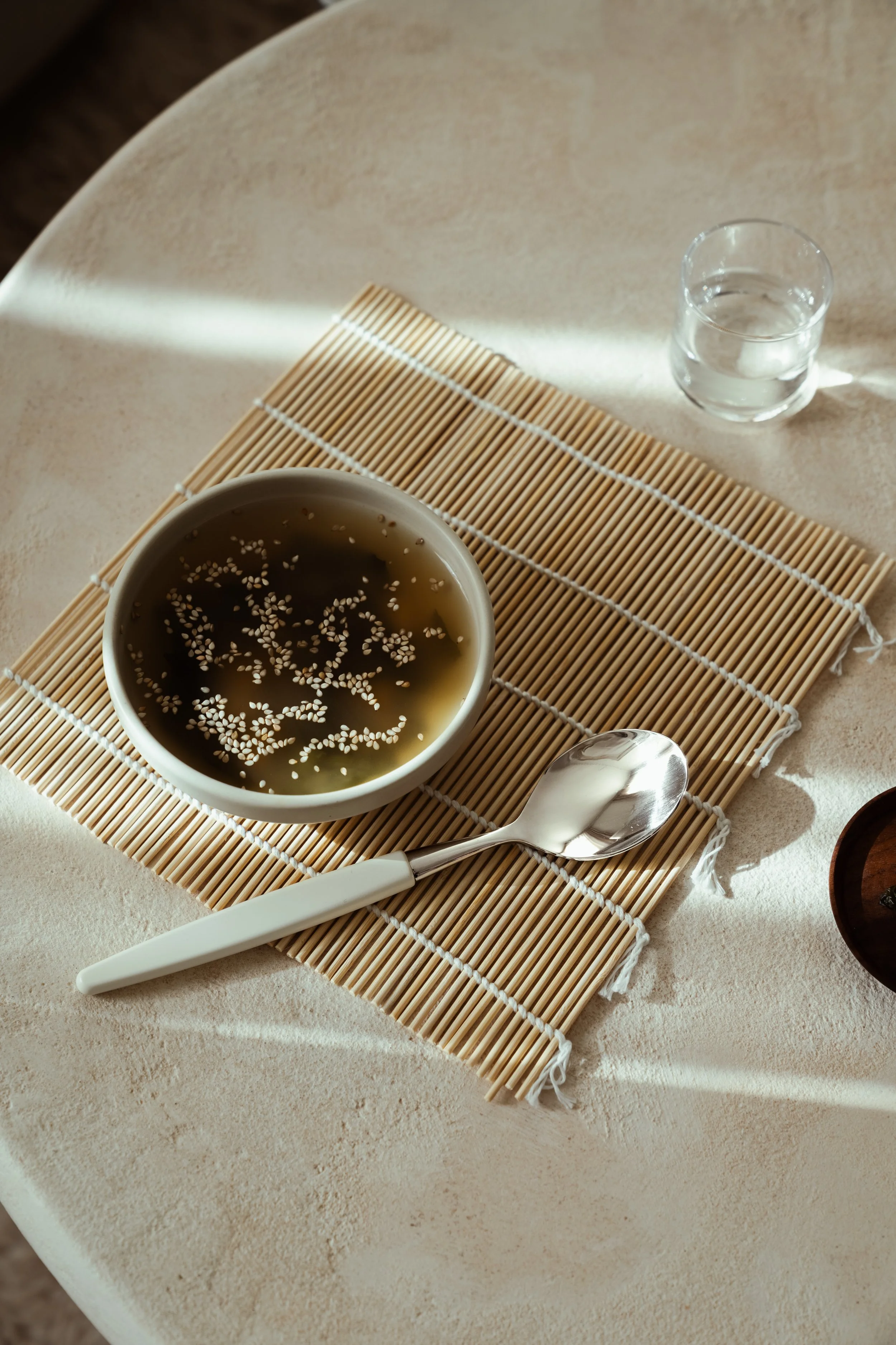 Skaugum of Norway handcrafted cutlery in a calm tabletop composition, styling Catrine Svellingen