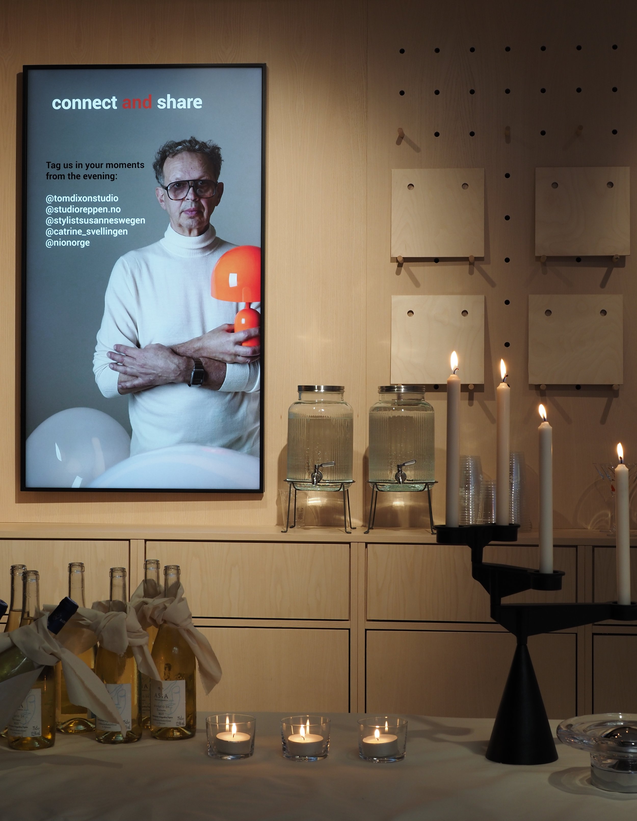 Tom Dixon lighting installation at NIO House Oslo, curated by Catrine Svellingen and Susanne Swegen