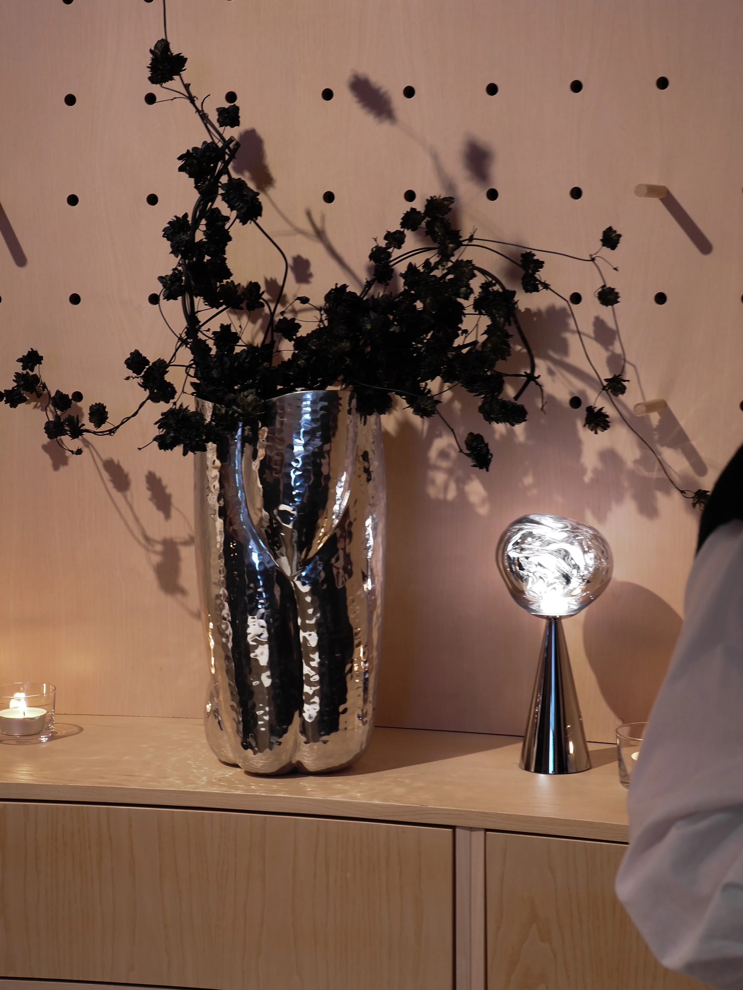 Tom Dixon lighting installation at NIO House Oslo, curated by Catrine Svellingen and Susanne Swegen