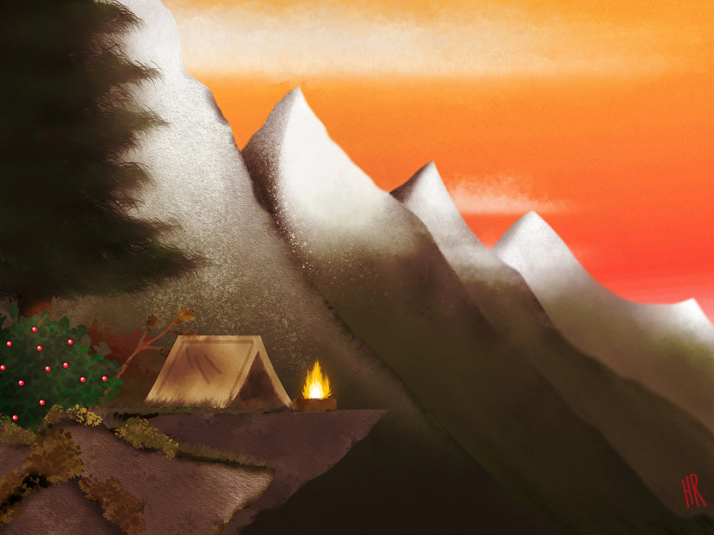 "Getaway Environment" Photoshop Illustration. (2023)