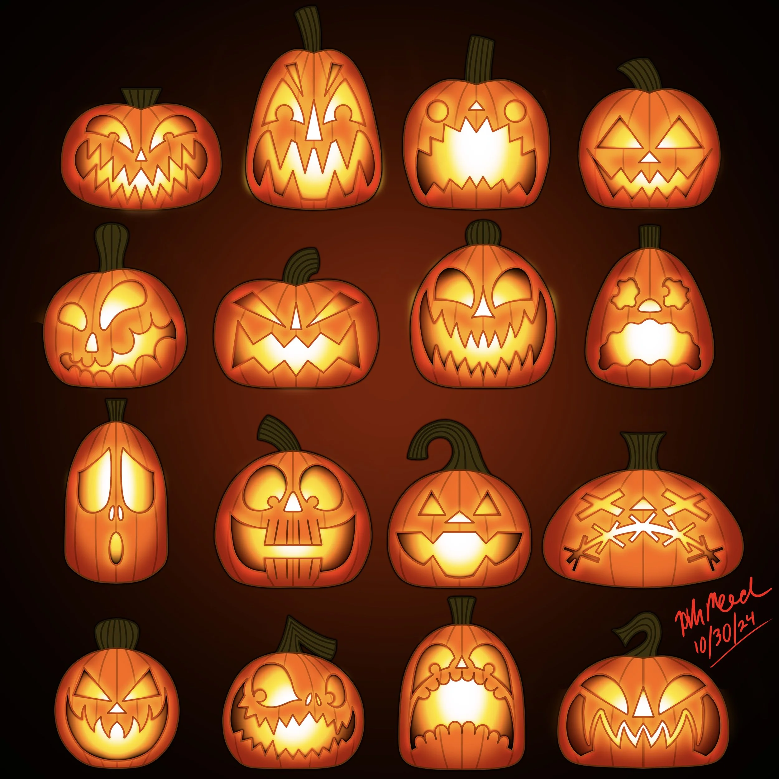 "Jack-O-Lantern Carving Ideas". Photoshop Illustration. (2024)