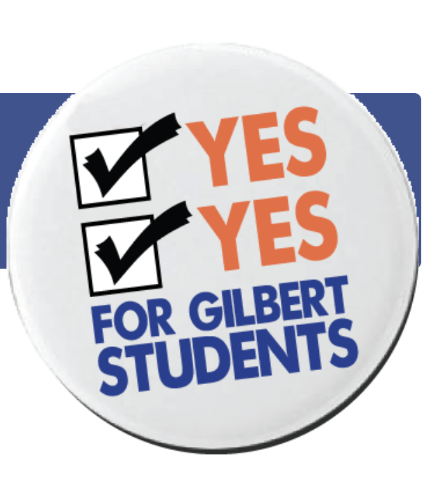Previous Gilbert Public Schools Bond and Override Campaign logo design Yes Yes for Gilbert Students