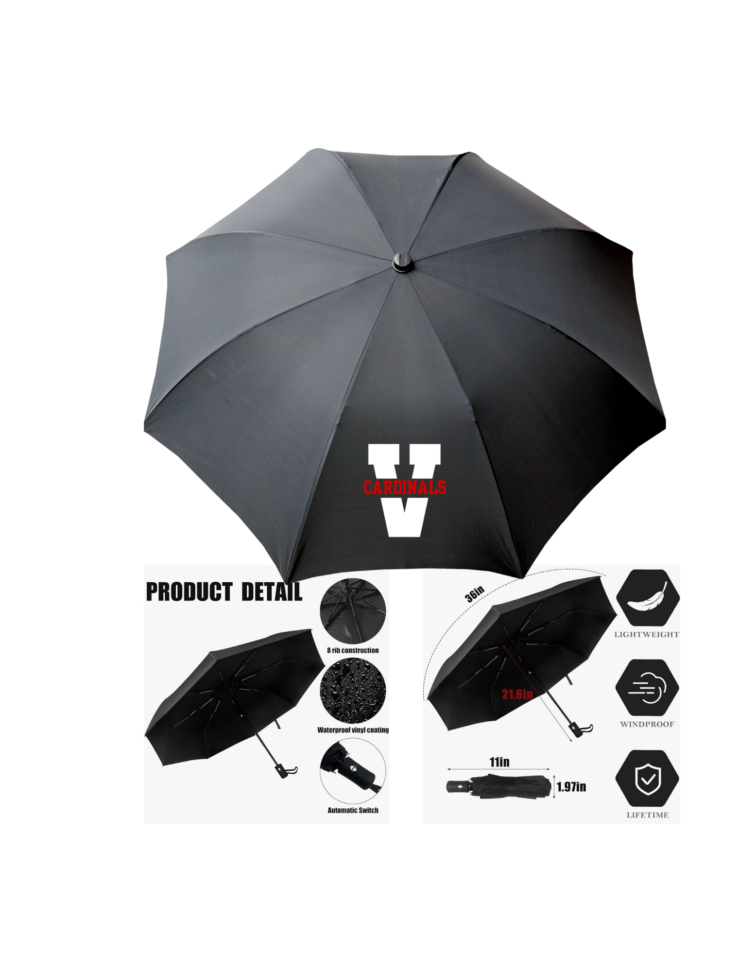 UMBRELLA AND STADIUM CUSHION