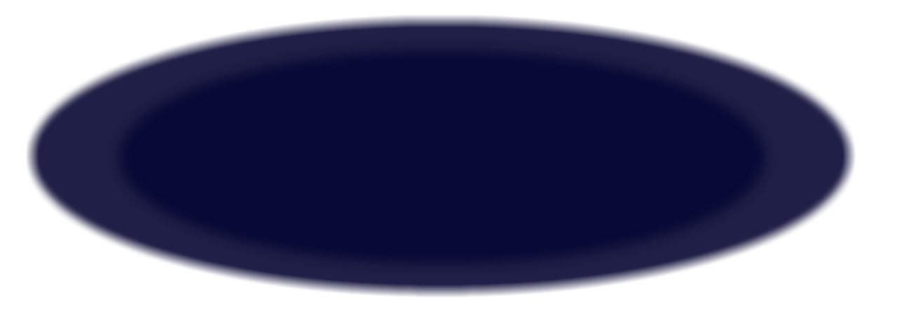 Dark oval object with a gradient from black to dark blue